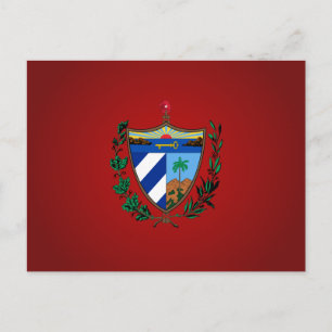 Kubanisches Wappen Postkarte