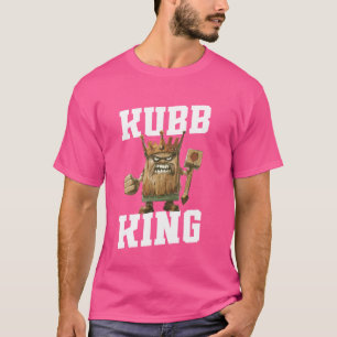 Kubb King Viking Schess Player Yard Game Set Lover T-Shirt