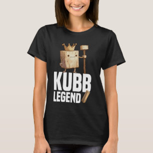 Kubb Legend Viking Schach Player Rutsche Set Kubb T-Shirt