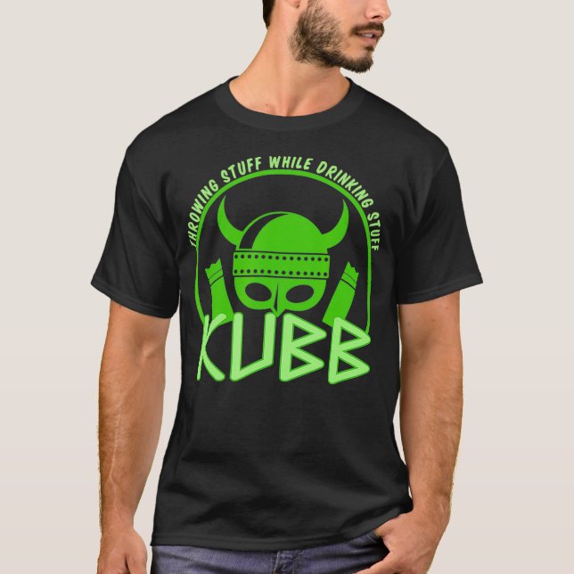 Kubb Viking Chess and Party Gift Idea T-Shirt (Vorderseite)
