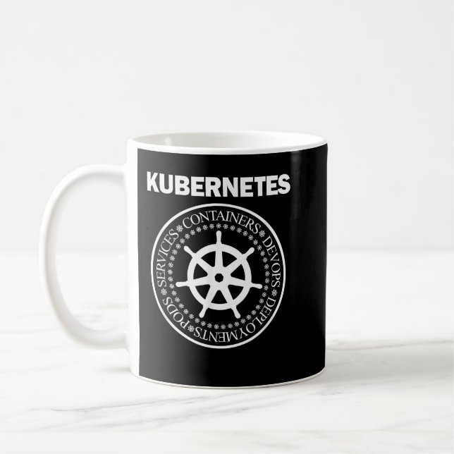 Kubernetes devops programmieren Containerdosierer Kaffeetasse (Links)