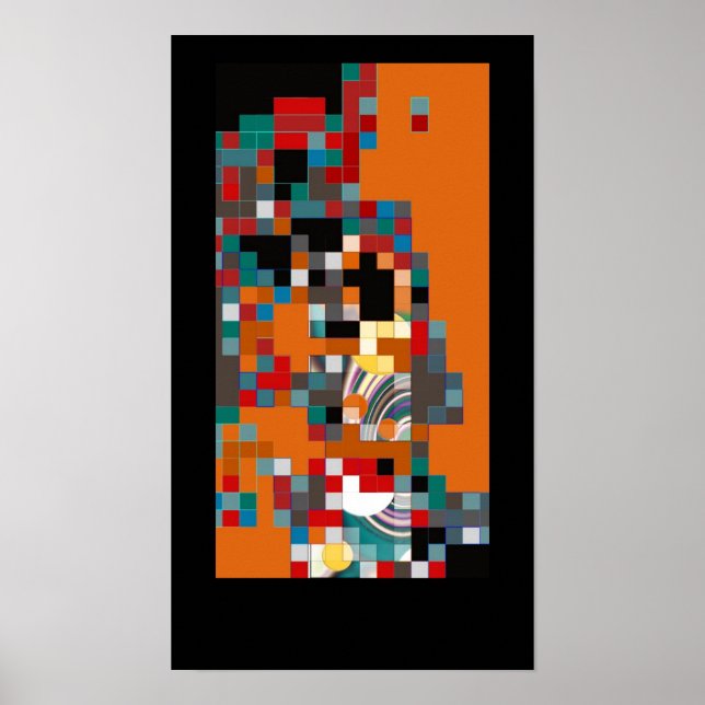 KUBEZ - Abstraktes Poster (Vorne)
