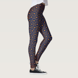 Kubik, Kubik und Kubik zeigen chinesisches Muster Leggings