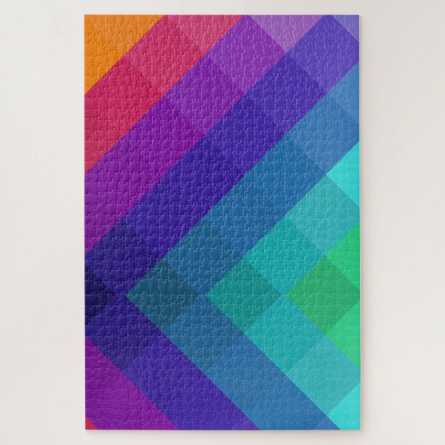 Kubische Farben Puzzle (Vertikal)