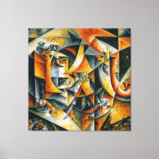 Kubiselandschaft 2 leinwanddruck (Vorderseite)