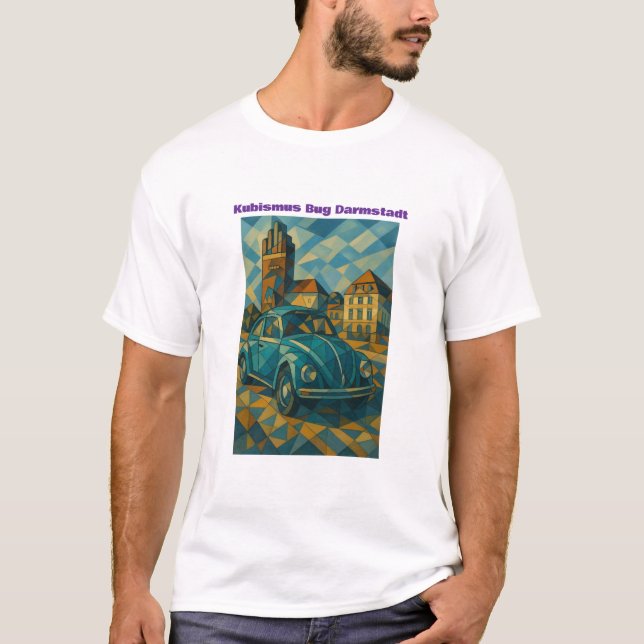 Kubismus Bug am Fünffingerturm Darmstadt T-Shirt (Vorderseite)