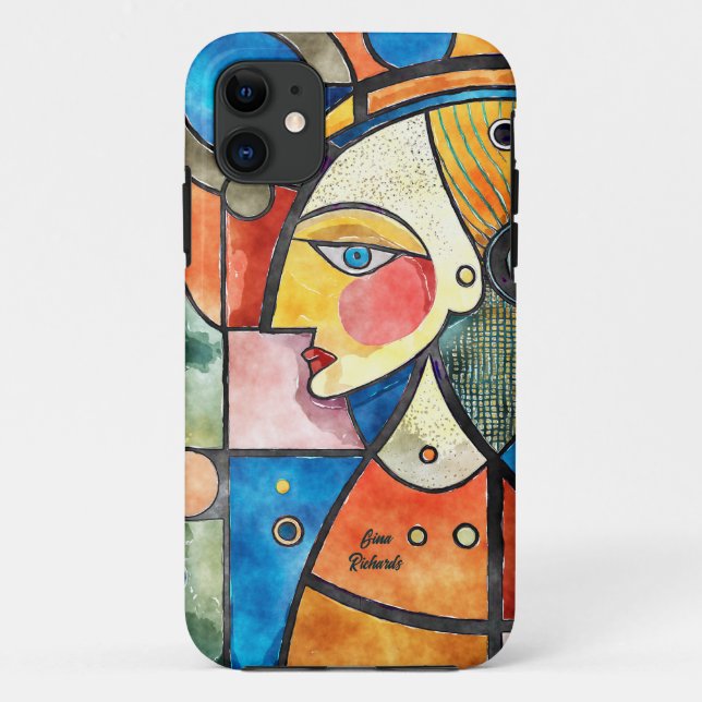 Kubismus-Design Case-Mate iPhone Hülle (Rückseite)