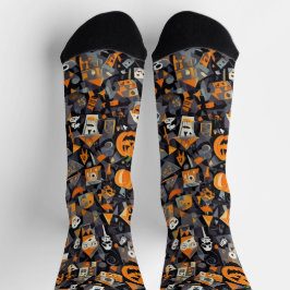 Kubismus Halloween Socken