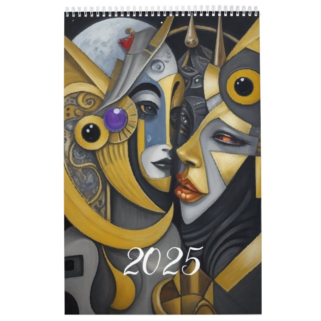 Kubismus im Stil von Picasso. 2025 Kalender (Titelbild)