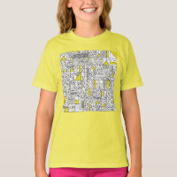Kubismus Maze T - Shirt