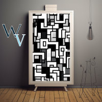 Kubismus Schwarz-Weiß-Kunst