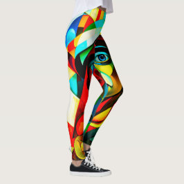 Kubismus Stilvolle Leggings