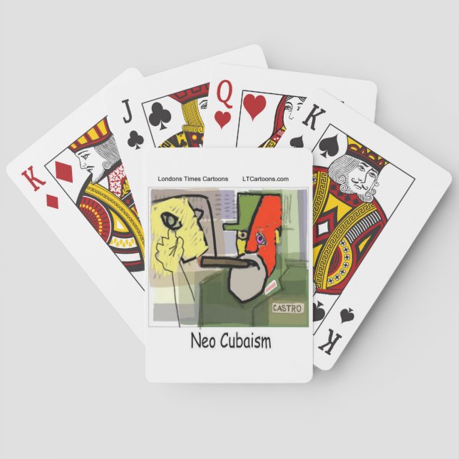 Kubist Castro NeoCubaism Funny Spielkarten (Rückseite)