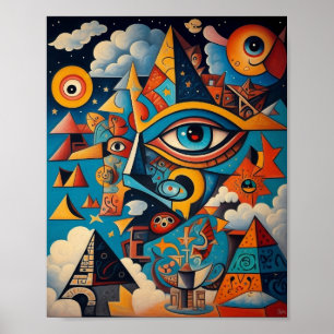 Kubist Graffiti ART - Eine Mischung aus Kunst und Poster