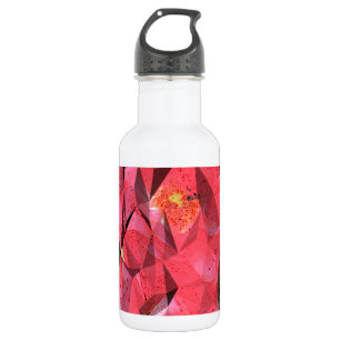 Kubistische Abstrakte Rose Trinkflasche
