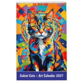 Kubistische Katzen – Kunstkalender Kalender
