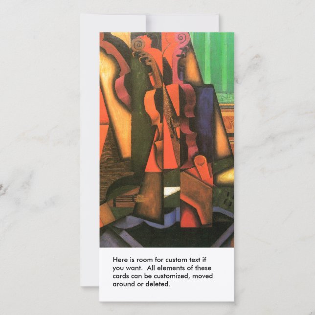 Kubistische Kunst Violin and Gitarre von Juan Gris (Vorderseite)