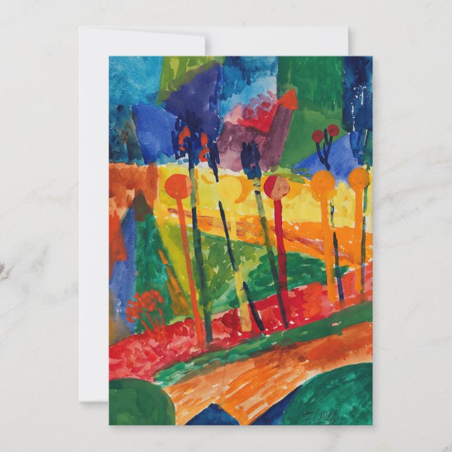 Kubistische Landschaft | Fritz Schaefler (Vorderseite)