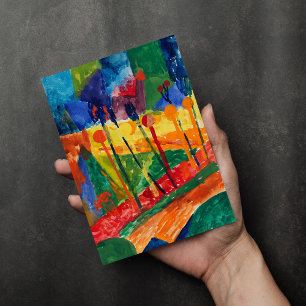 Kubistische Landschaft   Fritz Schaefler Karte