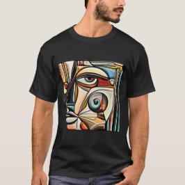Kubistisches Ausdrucksmännchen - T-Shirt 2