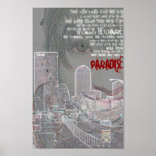 kubla khan paradiesisches Portrait Poster