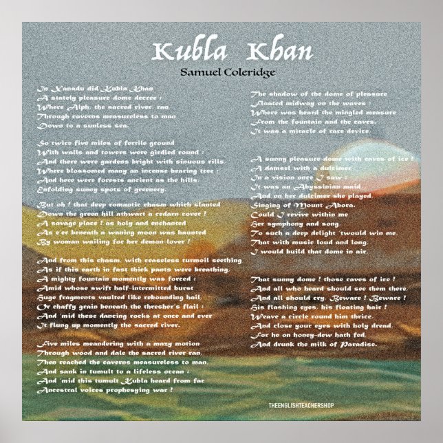 Kubla Khan Poster (Vorne)