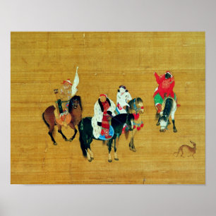 Kublai Khan Hunting, Yuan-Dynastie Poster