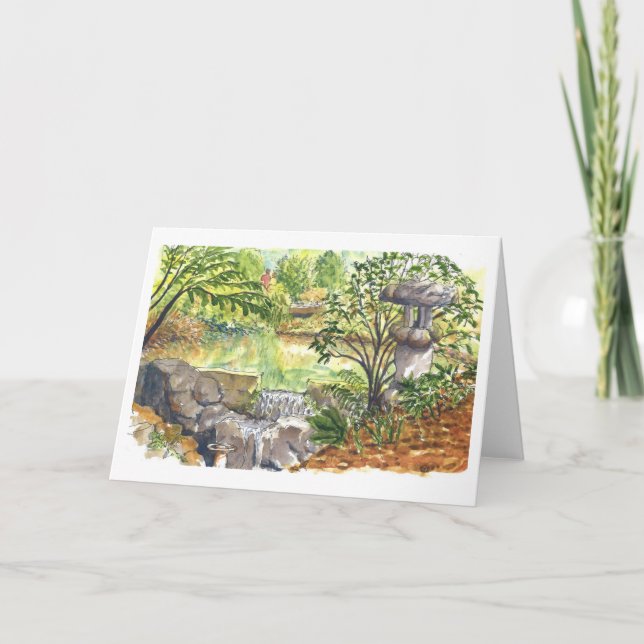 Kubota Gardens Koi Pond, Seattle Karte (Vorderseite)