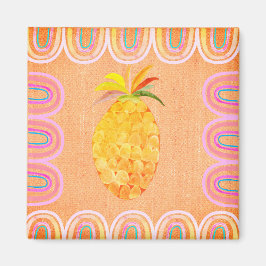 Küche Ananas Volkskunststil Magnet