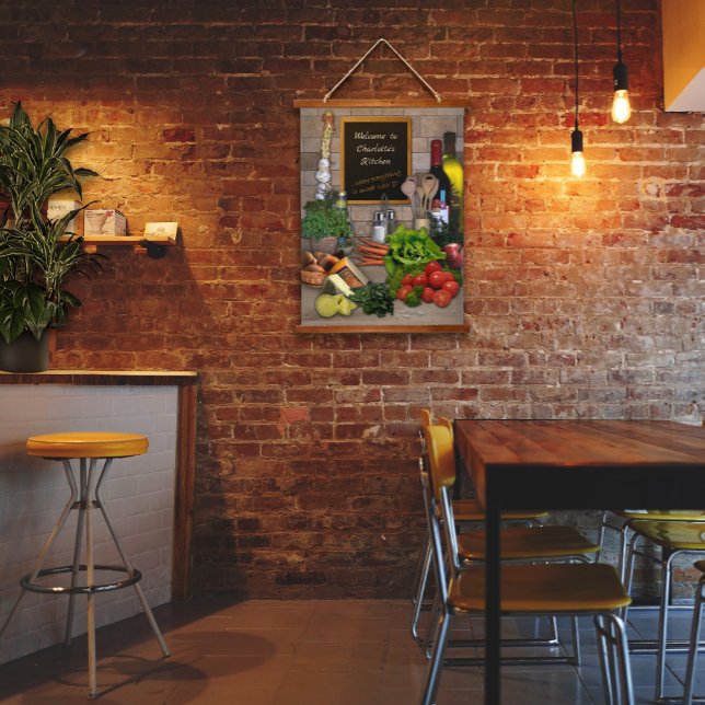 Küche (anpassbar) wandteppich mit holzrahmen (Von Creator hochgeladen)