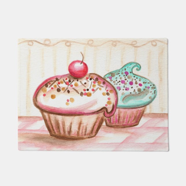 Küche Bäckerei Cupcake Rug Doormat Fußmatte (Vorderseite)