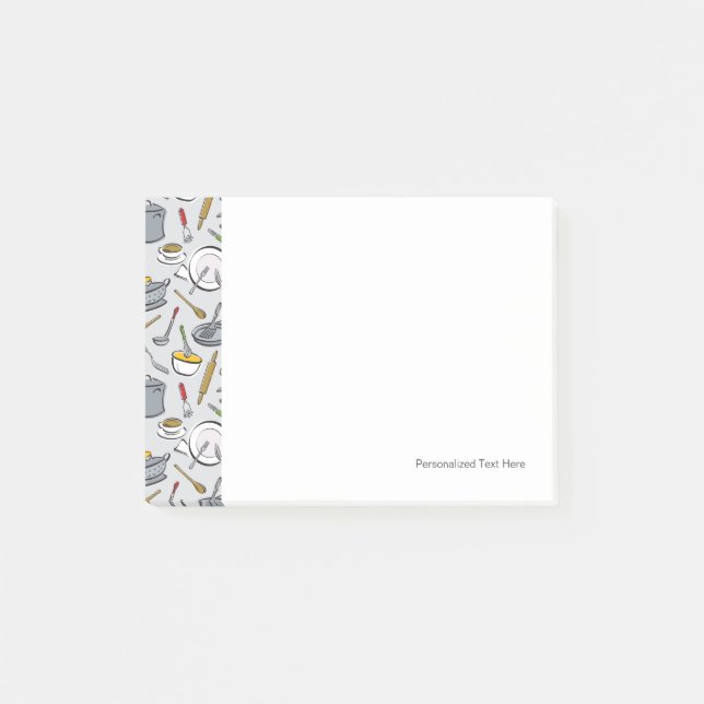 Küche bearbeitet Muster Post-it Klebezettel (Vorderseite)