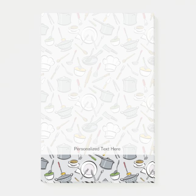 Küche bearbeitet Muster Post-it Klebezettel (Vorderseite)