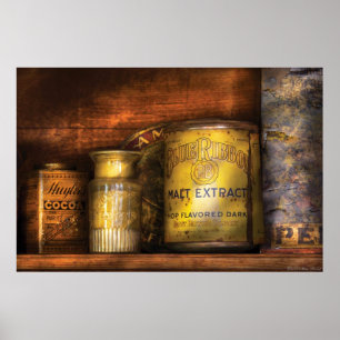 Küche - blaues Band-Malzextrakt Poster