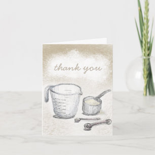 Küche Dankeschön Karte, Backen danke Karte