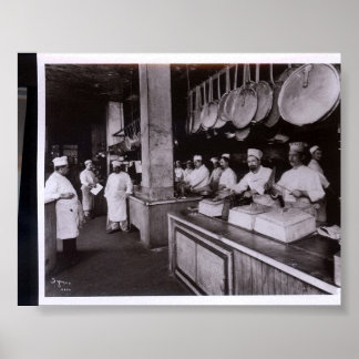 Küche Delmonico's Restaurant, New York NY Poster