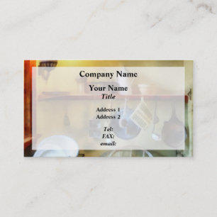 Küche eines Bauernhofs aus dem 19. Jahrhundert Visitenkarte