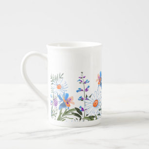 Küche für niedliche Wildblume Prozellantasse
