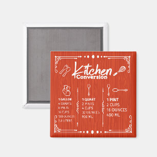 KÜCHE GALLONEN IN PINT UMRECHNUNGSTABELLE MAGNET