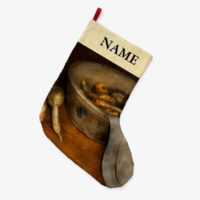 Küche - Gemüse - Stillleben mit Gourmets Großer Weihnachtsstrumpf (Vorderansicht (hängend))