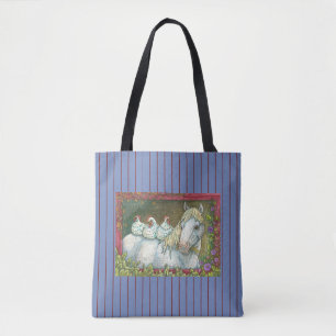 KÜCHE IN DER STABILEN, PFERDE TOTE BAG *Blau