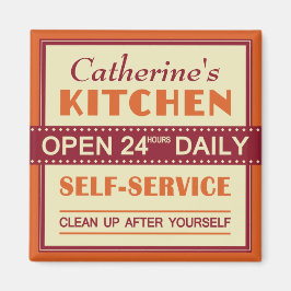 Küche - individuelle Name - Magnet