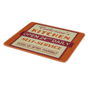 Küche - individuelle Name - Schneidplatten Schneidebrett