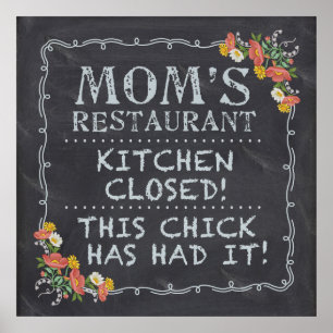 "Küche ist geschlossen" Poster