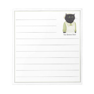 KÜCHE MAID CAT 5.5x6 Notepad + Linien Notizblock