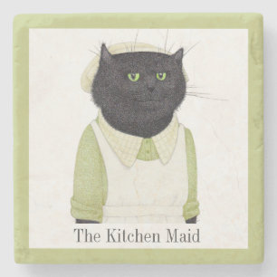 KÜCHE MAID CAT Marbella Stone Untersetzer + Text