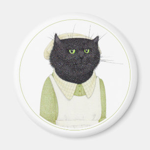KÜCHE MAL CAT Round Magnet II