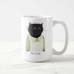 KÜCHE MAL KAT Tallorweiße Tasse + Text