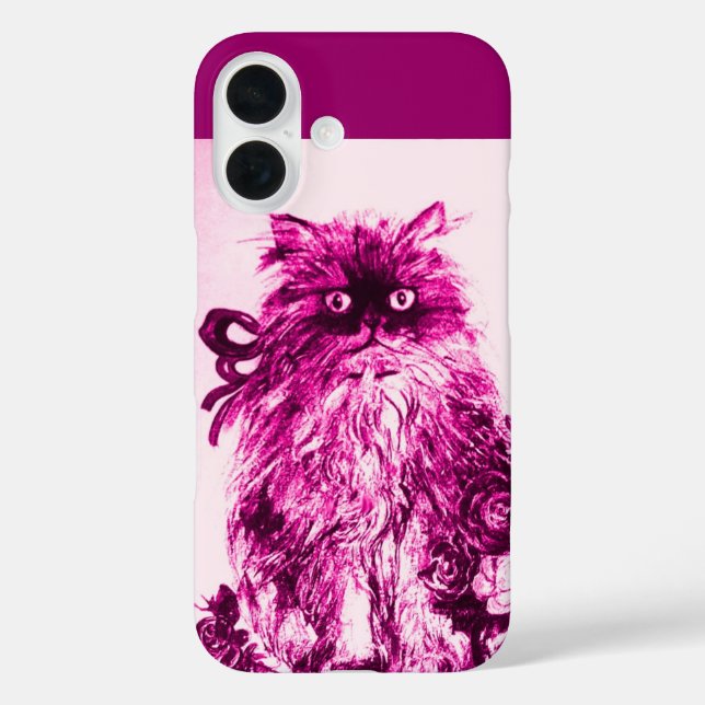 KÜCHE MIT FUCHSIA PINK ROSES, Lila Case-Mate iPhone Hülle (Rückseite)