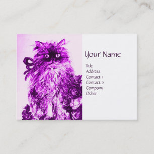 KÜCHE MIT ROSE, Lila Violett und Weiß Visitenkarte